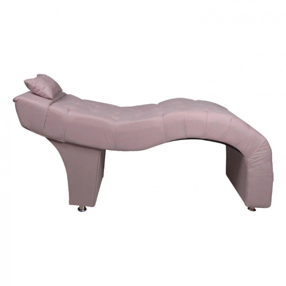 Maca Estofada Para Clínica De Estética Facial Com Capitonê Andressa Rosê Veludo Speciale Home Rose - 6