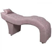 Maca Estofada Para Clínica De Estética Facial Com Capitonê Andressa Rosê Veludo Speciale Home Rose - 5