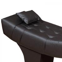 Maca Estofada Para Clínica De Estética Facial Com Capitonê Marrom Material Sintético - 5