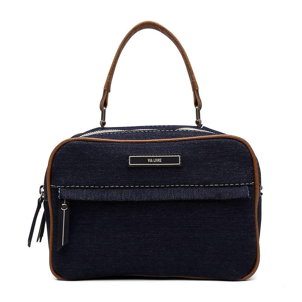 Bolsa Transversal Casual Feminino Com Zíperes Detalhe Costura E Alça Ajustavel - 2