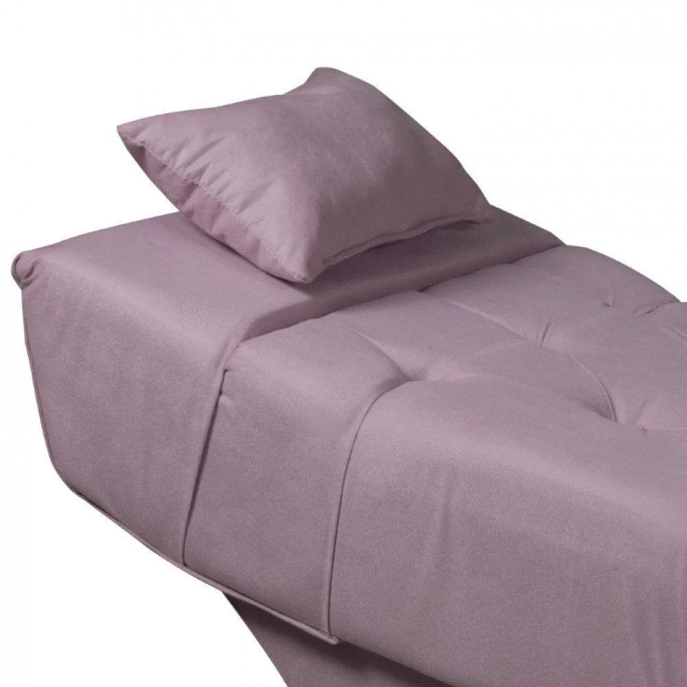 Maca Estofada Para Clínica De Estética Facial Com Capitonê Andressa Lilas Veludo Speciale Home Lilás - 7