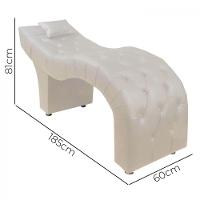 Maca Estofada Para Clínica De Estética Facial Com Capitonê Bege Material Sintético