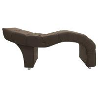 Maca Estofada Capitonê Clínica Salão Estética Suede Marta Cor:marrom - 9