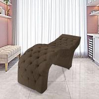 Maca Estofada Capitonê Clínica Salão Estética Suede Marta Cor:marrom - 17