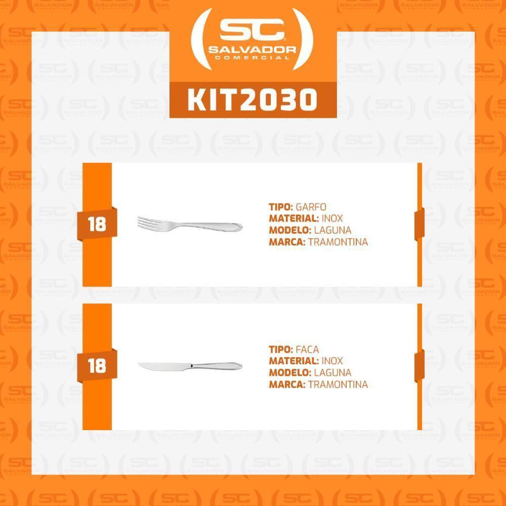 Conjunto De 36 Talheres De Mesa Laguna E 5 Utensílios Em Inox Extrata Tramontina - 6