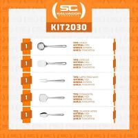 Conjunto De 36 Talheres De Mesa Laguna E 5 Utensílios Em Inox Extrata Tramontina - 3
