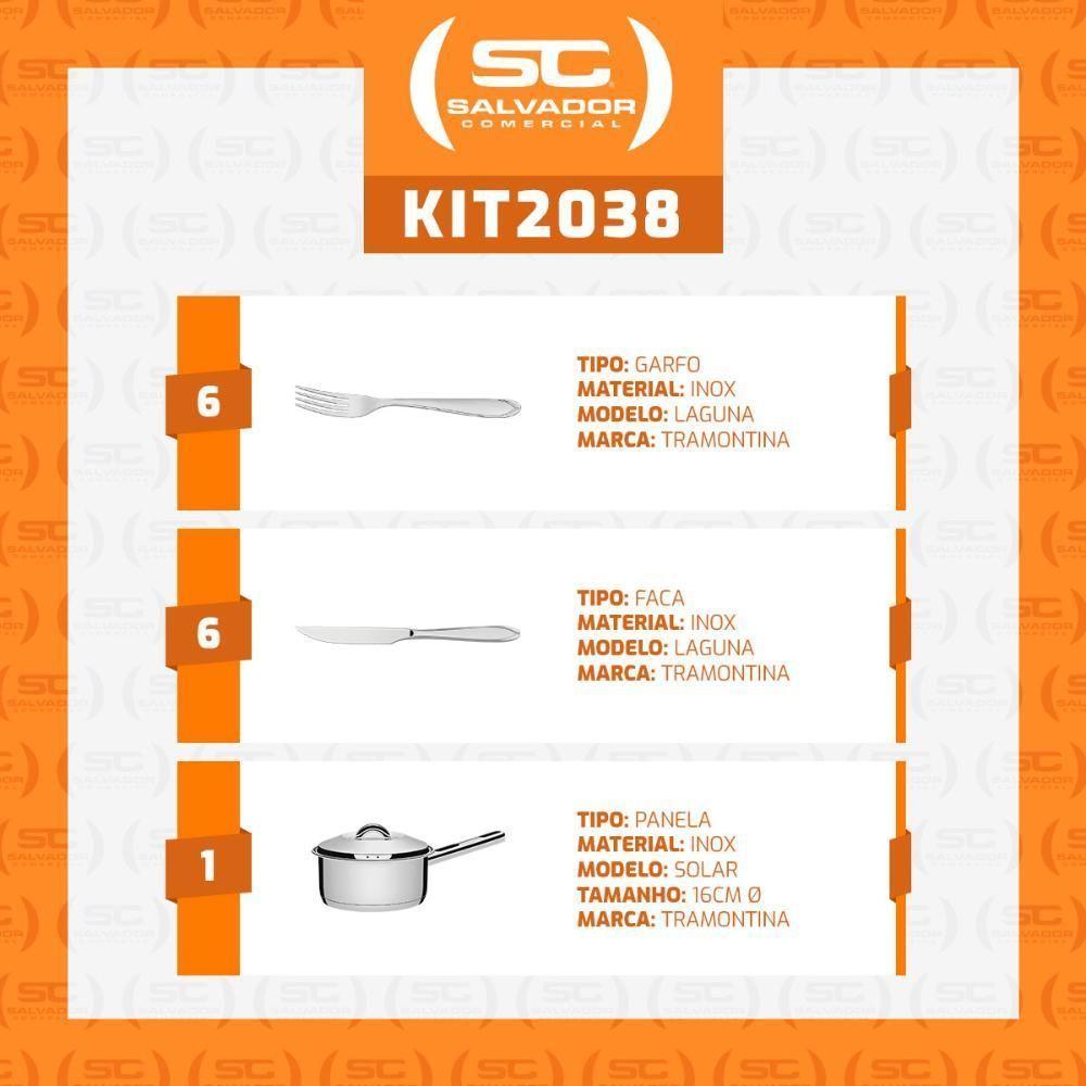 Conjunto De 1 Panela Solar 16cm 1,4l Com 12 Talheres Laguna E 5 Utensílios Em Inox Extrata Tramontina - 7