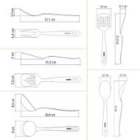 Conjunto De 1 Panela Solar 16cm 1,4l Com 12 Talheres Laguna E 5 Utensílios Em Inox Extrata Tramontina