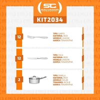 Conjunto De Panelas Solar 16cm 1,4l Com 24 Talheres Laguna E 5 Utensílios Inox Extrata Tramontina - 8