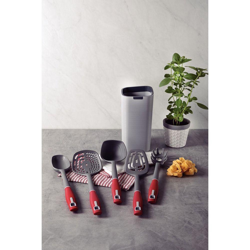 Jogo De Utensílios Tramontina Verano Vermelho Com Suporte 6 Peças Tramontina - 3