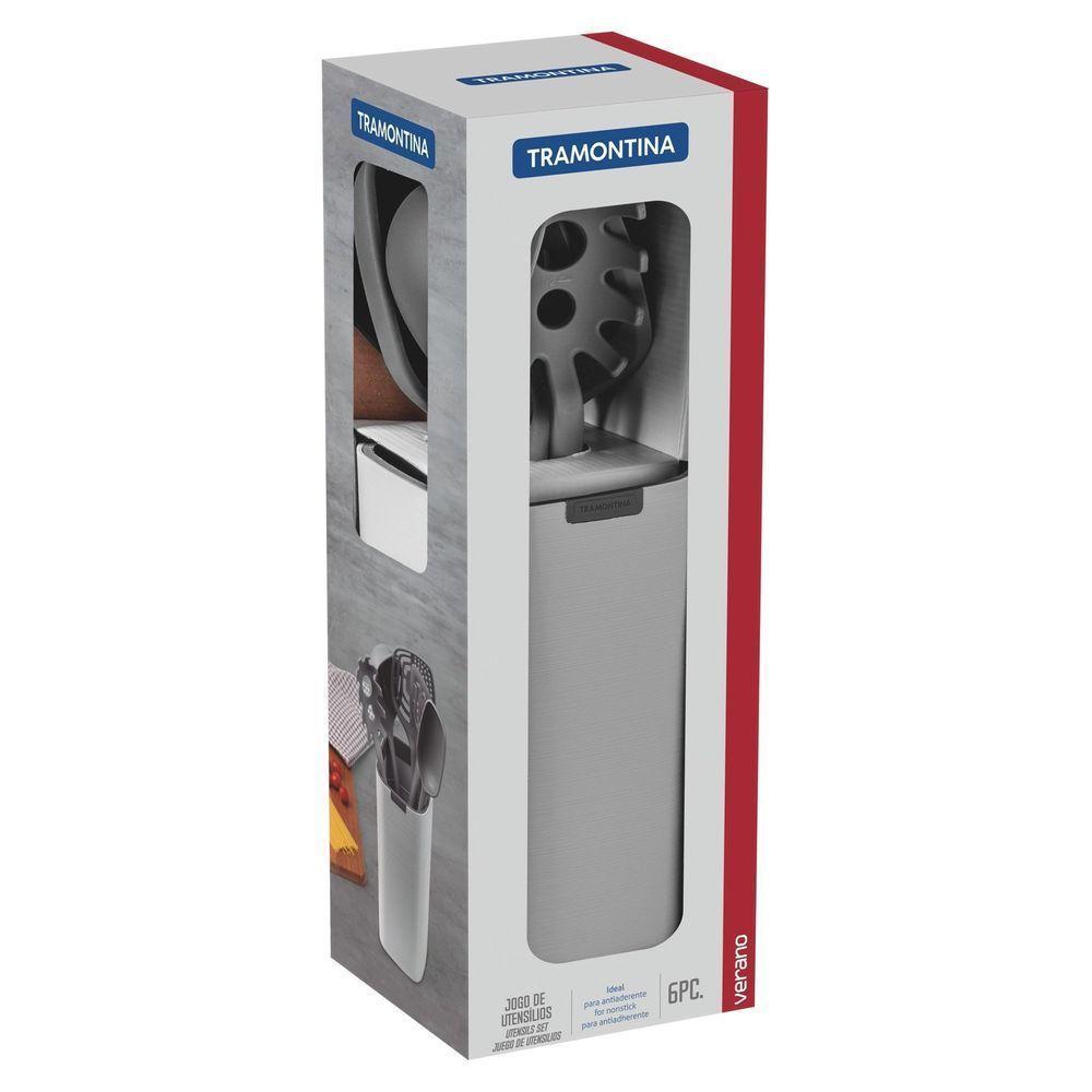 Jogo De Utensílios Tramontina Verano Vermelho Com Suporte 6 Peças Tramontina - 5