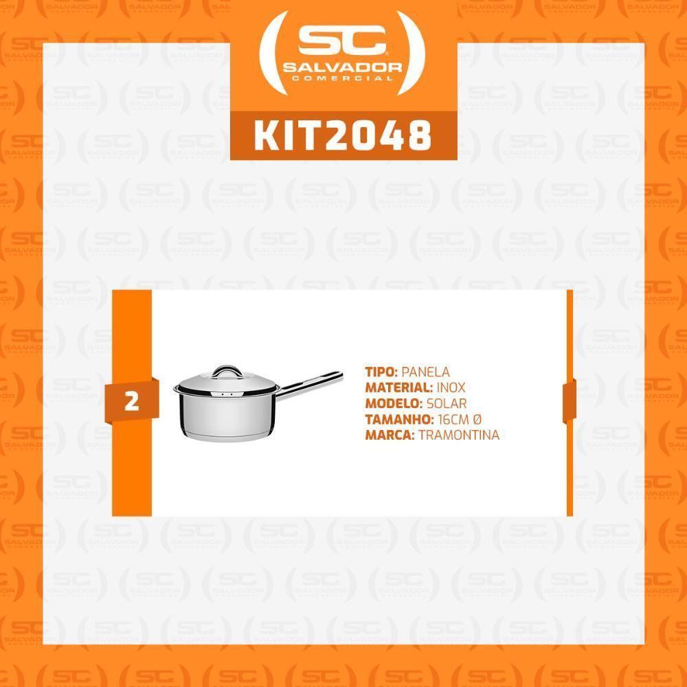 Conjunto De Panelas Solar 16cm 1,4l Com 5 Utensílios Inox Extrata Tramontina - 4