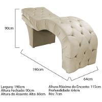 Maca Estética Com Encosto Dobrável Facial Capitonê Cílios Salão P02 Suede - Doce Sonho Móveis Roxo - 3