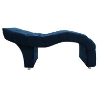 Maca Estética Facial Capitonê Cílios Salão P02 Suede - Doce Sonho Móveis Cor Azul Marinho - 10