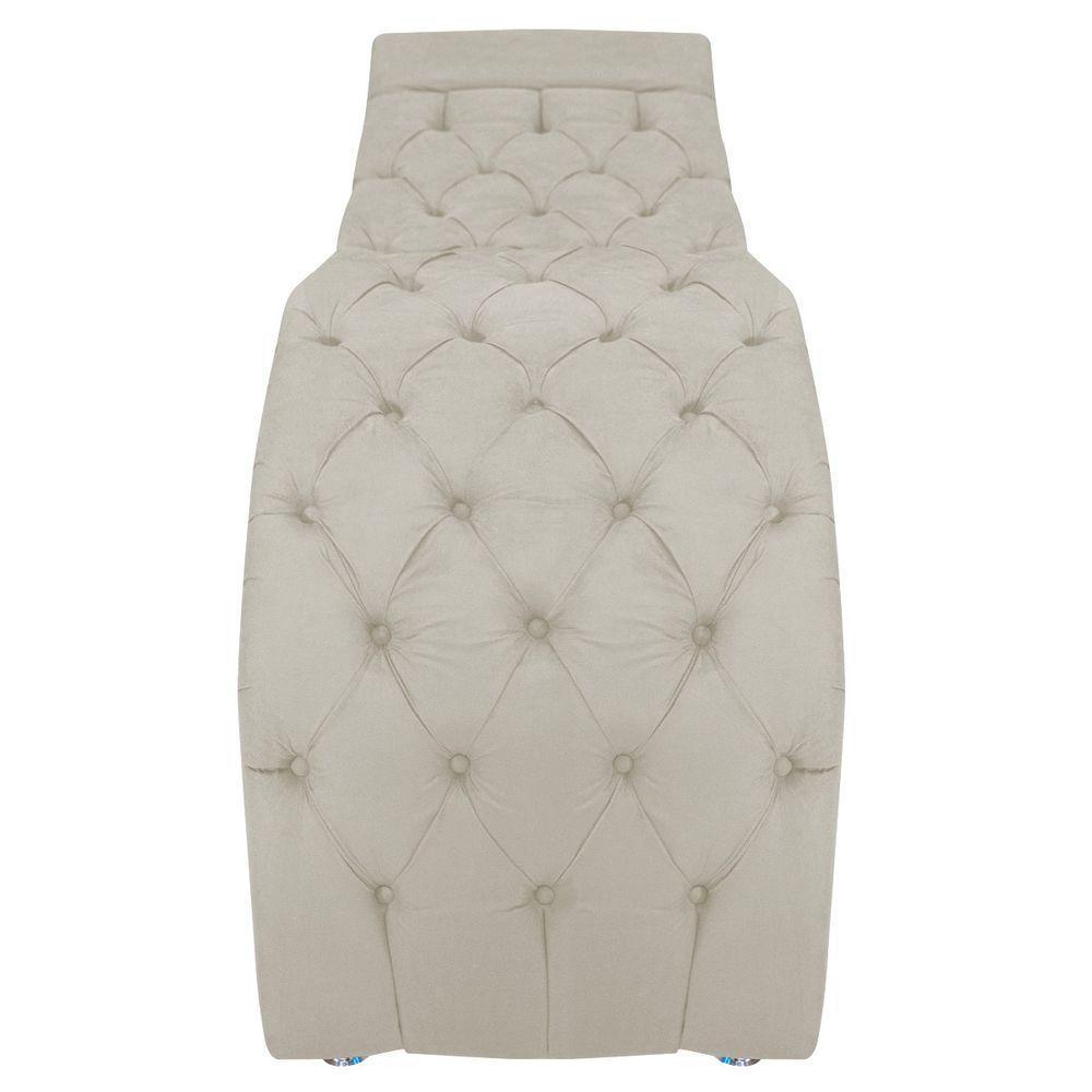 Maca Estética Facial Capitonê Cílios Salão P02 Linho - Doce Sonho Móveis Cor Bege - 3