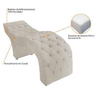 Maca Estética Facial Capitonê Cílios Salão P02 Linho - Doce Sonho Móveis Cor Bege - 6