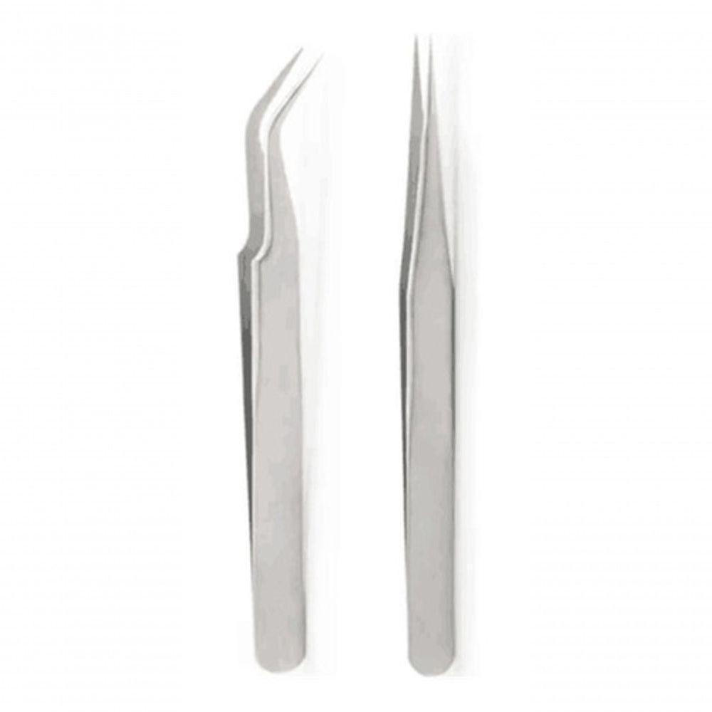 1 Par De Pinças P/ Alongamento Extensão De Cilios Fio A Fio - 1