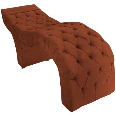 Maca Estética Facial Capitonê Cílios Salão P02 Suede - Adj Decor Cor Terracota