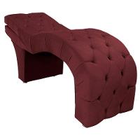 Maca Estética Com Encosto Dobrável Facial Capitonê Cílios Salão P02 Suede Bordô - 9