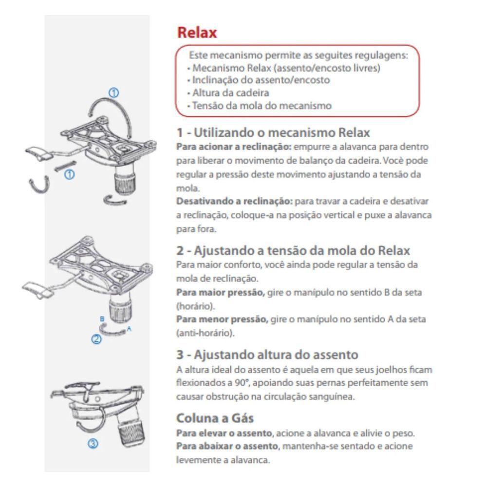 Cadeira Escritório Giratória Presidente Preta Comprealegre - 2