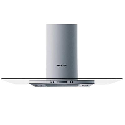 Coifa De Ilha Brastemp Com Vidro Com Timer Inox 127v