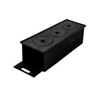 Fogão Caipira com Chapa 3 Furos de Ferro Fundido 65x27x23cm - 1