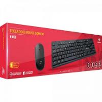 Kit Teclado + Mouse Sem Fio K-w20bk Preto C3tech - 8