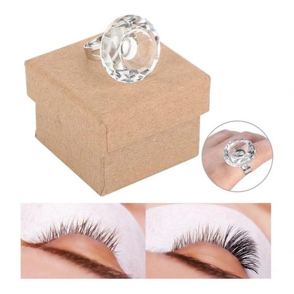Anel Em Cristal Para Cola E Extensão De Cílios Alongamento - 2