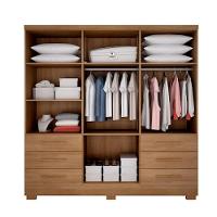 Guarda Roupa Agata 6 Portas 6 Gavetas Com Espelho Com 6 Pés Cumaru - 3