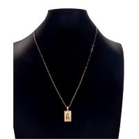 Cordão Carti Fecho Lagosta 2mm Com A Inicial A - 1