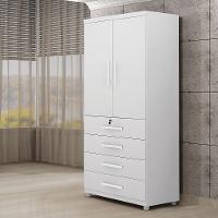 Roupeiro Conjugado 2 Portas 4 Gavetas New Maia Benetil Branco - 2