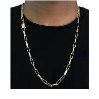 Corrente 5mm Cordão Long De Moeda Antiga Luxuoso - 1