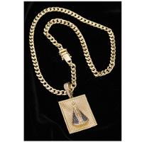 Corrente Grumet Pitibul Pingente Cordão Colar Aparecida - 2