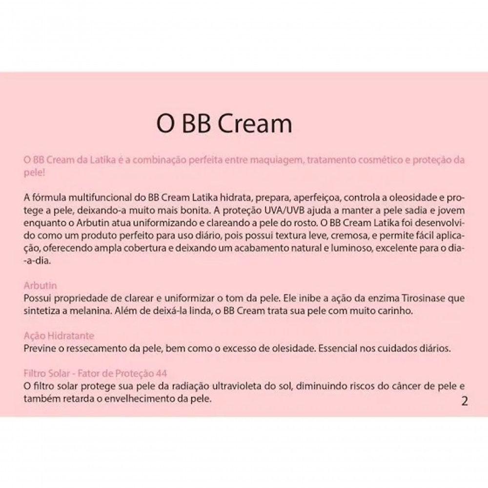 Bb Cream Latika Fps 44 Clareador Claro N5 - 5