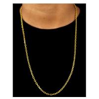 Cordão Corrente Cadeado De Quina 4mm De Moedas Antigas - 2