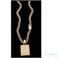 Colar Grumet Correntes Cordão Com A Inicial L - 3