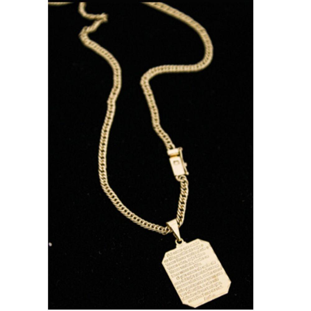 Cordão Corrente Grumet 3mm Com Pingente Mensagem - 3