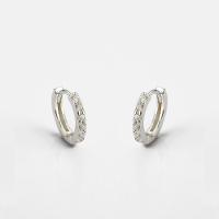 Brinco Argola Fecho Click Lisa Prata 925 Brincos Argola - 1