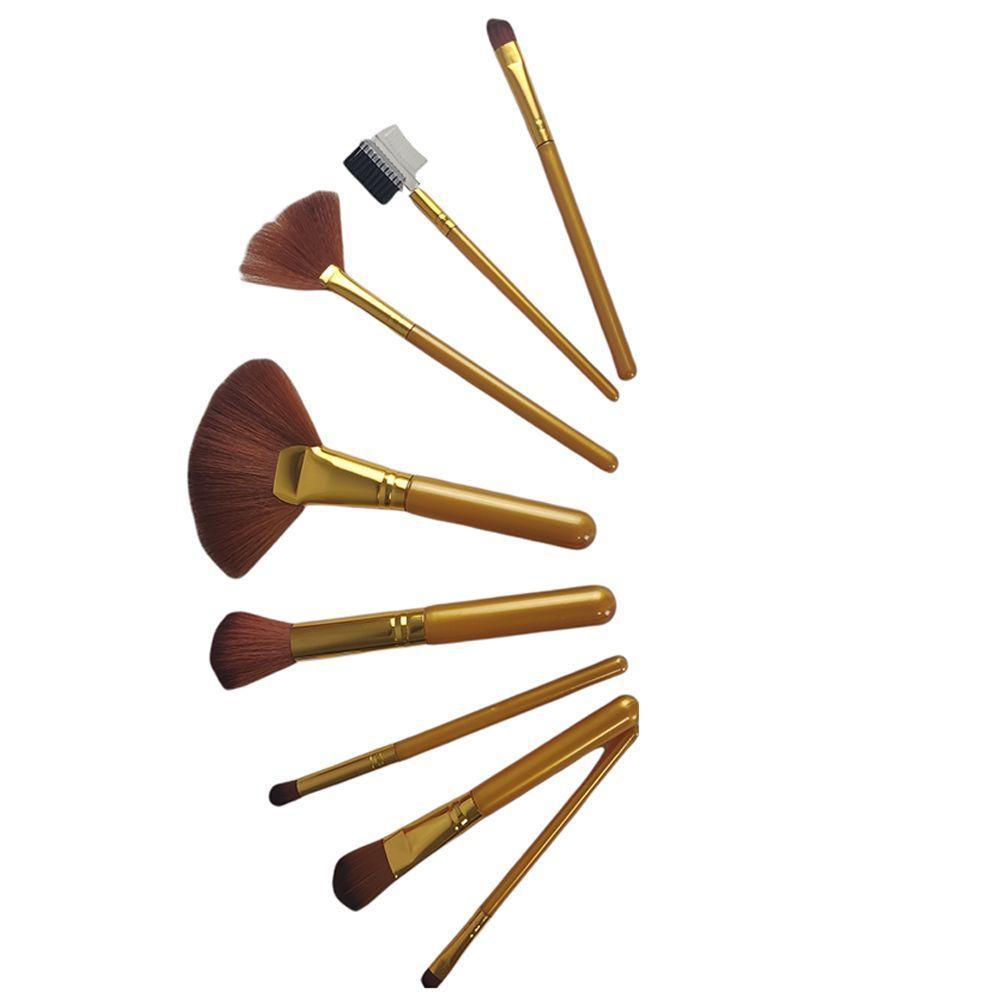 Pincel 8 Peças Maquiagem Make Up Base Corretivo Po Sombra - 5