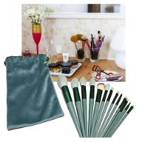 Pincel 13 Peças Make Up Base Corretivo Sombra Po Compacto - 1