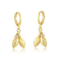 Brinco Argolinha Cacau Com Ponto De Luz Revestido Em Ouro - 1