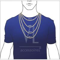 Colar Cross Revestido Em Ouro E Prata Com Cristais - 2