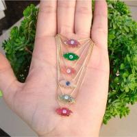 Gargantilha Olho Grego Banhado A Ouro - 1