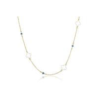 Colar Folheado Em Ouro 18k Com Olhos Gregos - 1