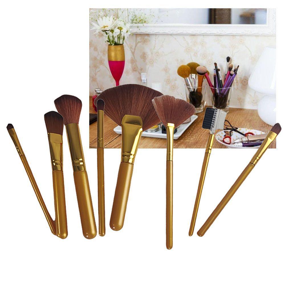 Pincel Kit 8 Peças Maquiagem Profissional Make Up - 1