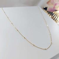 Colar Corrente Italiana Com Bolinha Dourada Folheado Em Ouro 18k - 5