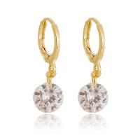 Brinco Argola Click eCristal Banhado A Ouro 18k Cristal - 1