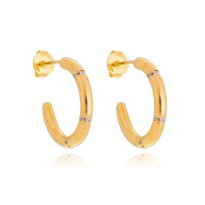 Brinco Argola Banhada Ouro 18k