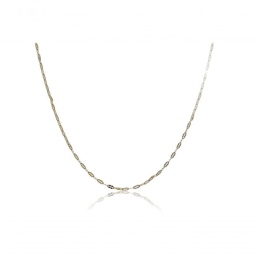Colar Cumprido Com Mini Elos Folheado Em Ouro 18k - 1