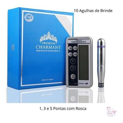 Dermógrafo Charmant Premium Digital + 10 Agulhas Rosqueavel